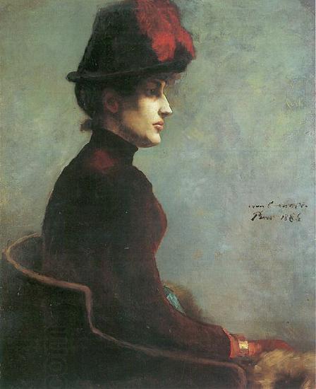 Lovis Corinth Damenbildnis, Paris oil painting picture